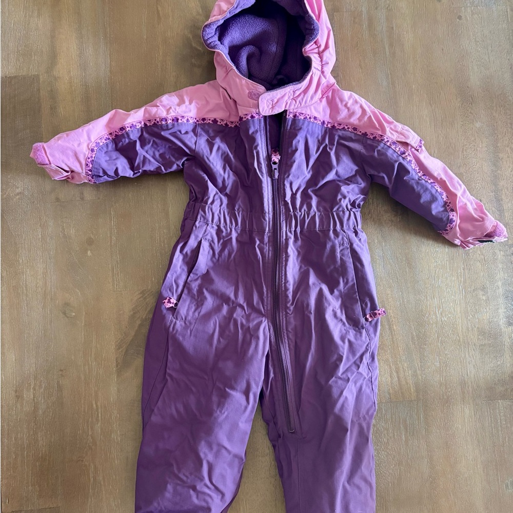 REI Purple Fleece Snowsuit